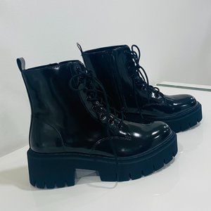 Madden Girl Combat Boots Size 9